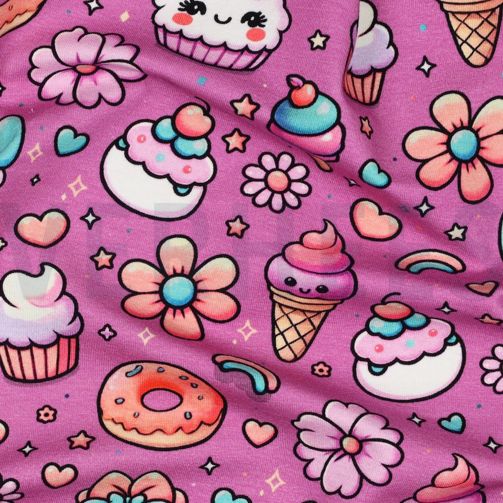 JERSEY DIGITAL FOOD FUCHSIA #7