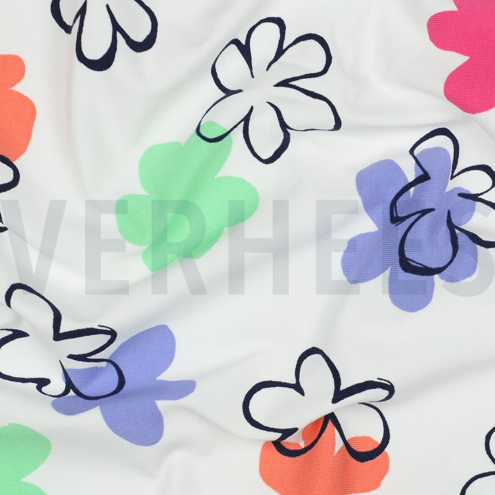 JERSEY FLEURS BLANC #7