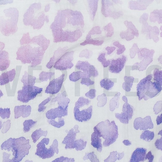 DOUBLE GAZE DE COTON PEAU D’ANIMAL BLANC #7