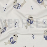 JERSEY GOTS DIGITAAL ZEEHONDEN GEBROKEN WIT (thumbnail) #2