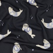 JERSEY GOTS DIGITAAL ZEEHONDEN MARINEBLAUW (thumbnail) #2