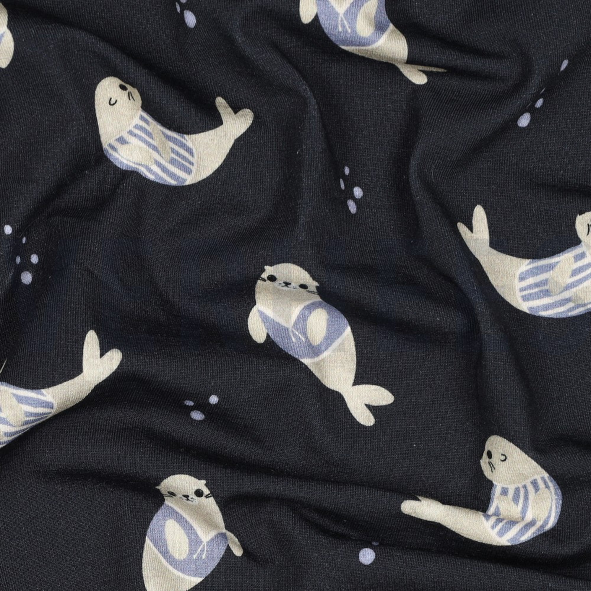 JERSEY GOTS DIGITAAL ZEEHONDEN MARINEBLAUW (high resolution) #2