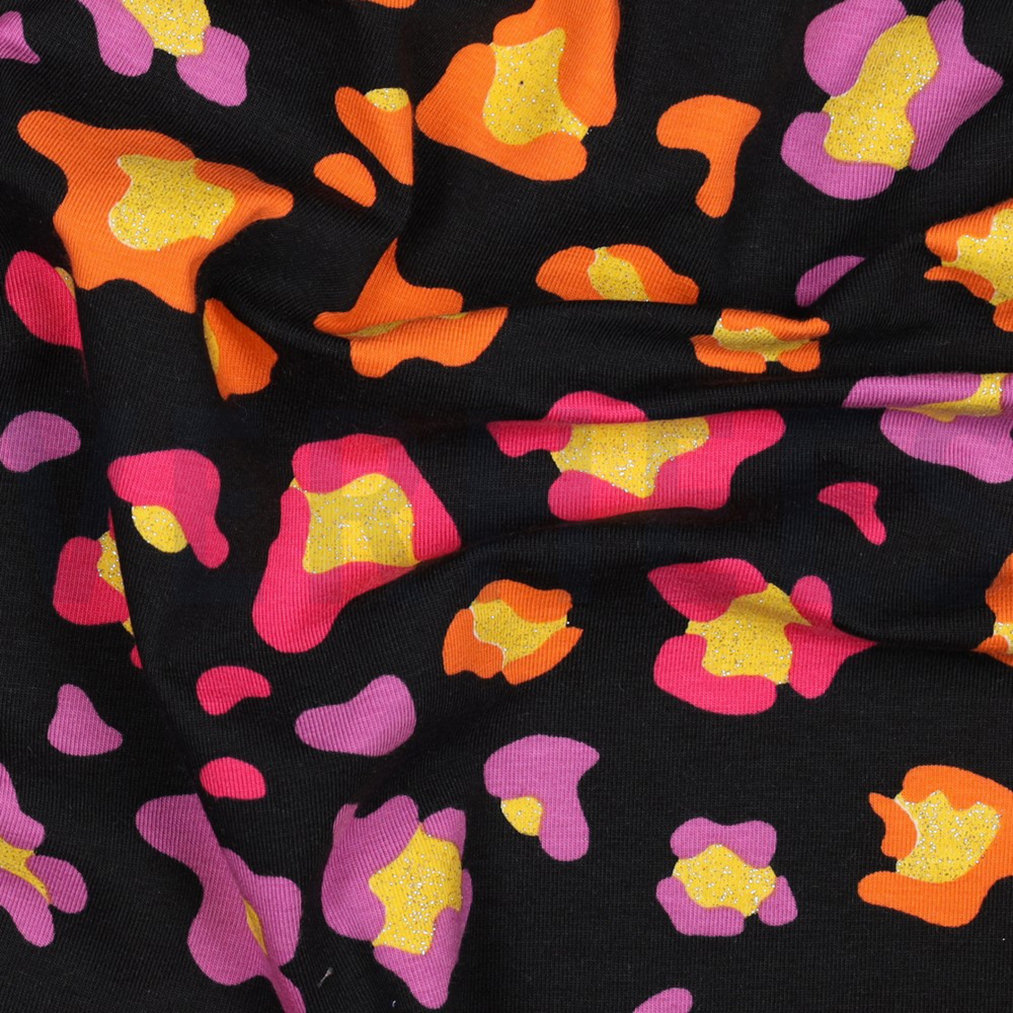 JERSEY GLITTER DIERENHUID ZWART (high resolution) #2