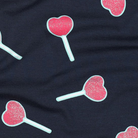 JERSEY GLITTER LOLLY MARINEBLAUW #7