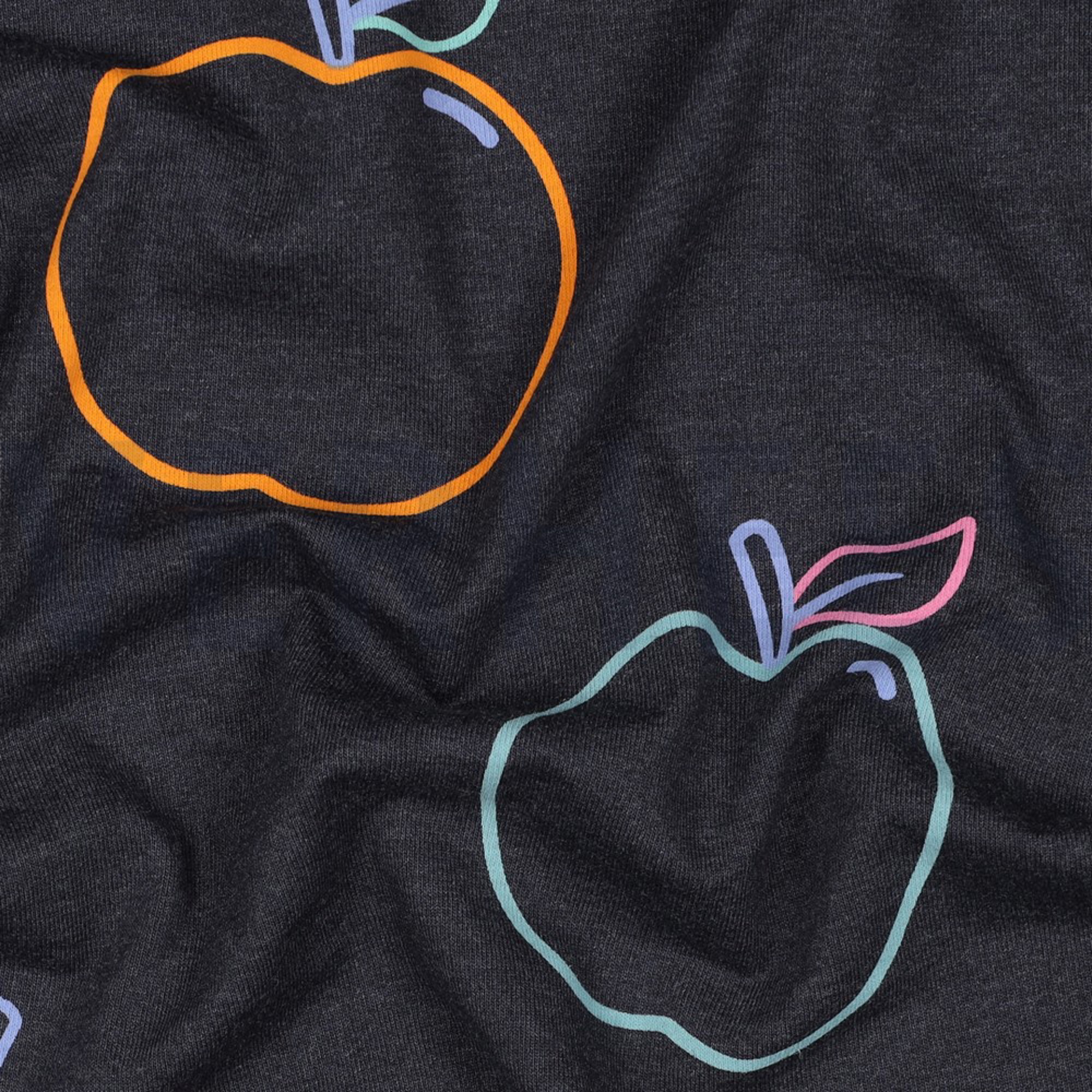 JERSEY MELANGE ÄPFEL ANTHRAZIT (high resolution) #2