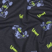 JERSEY MELANGE RENNWAGEN ANTHRAZIT (thumbnail) #2