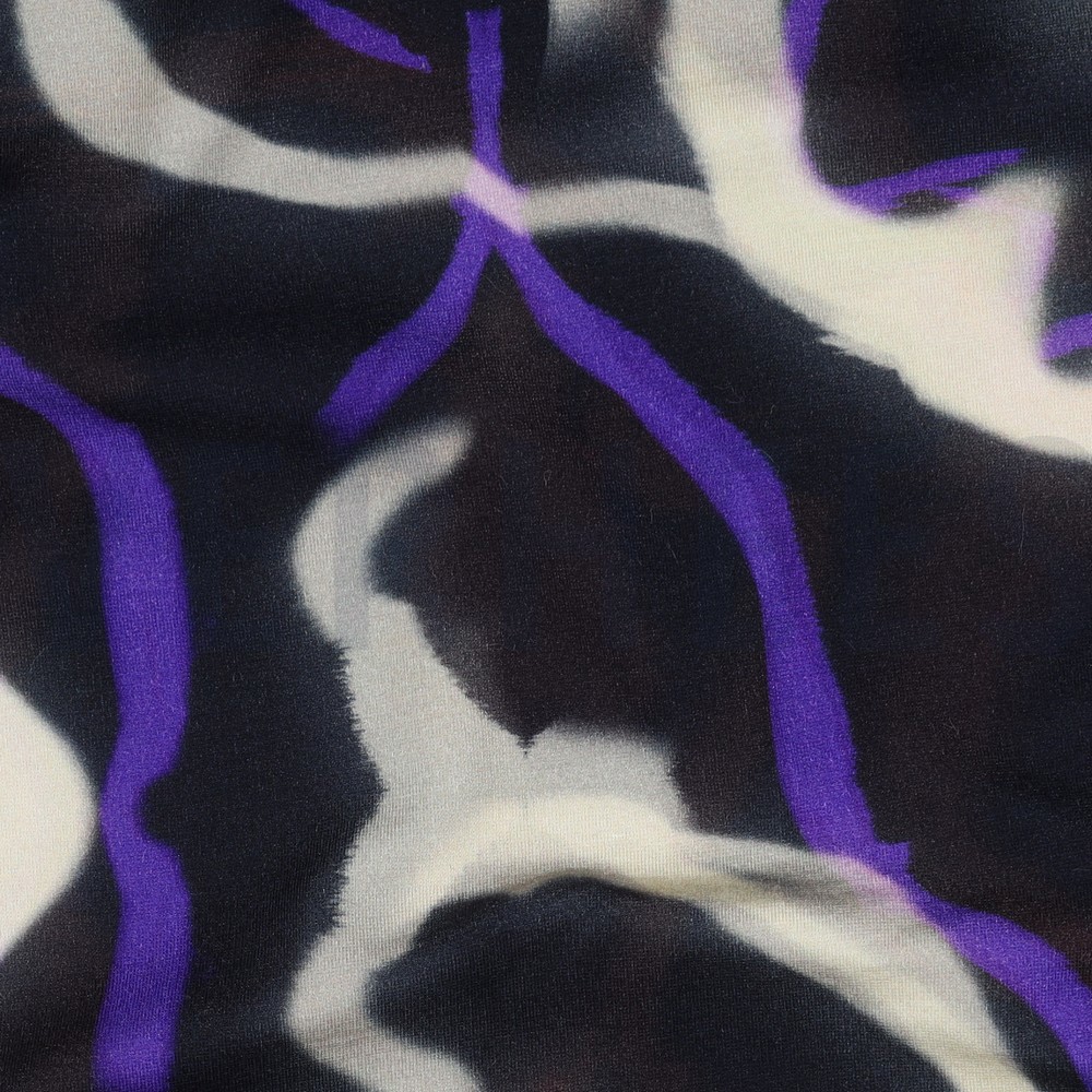 PUNTA DI ROMA DIGITAAL ABSTRACT DONKERBLAUW/OFF WHITE #7