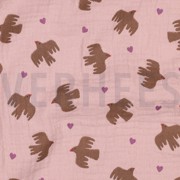 MUSSELIN GOTS VÖGEL SANFTROSA (thumbnail) #2