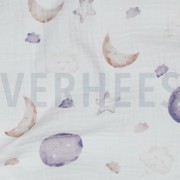 DOUBLE GAUZE GOTS DIGITAAL MAAN WIT (thumbnail) #2