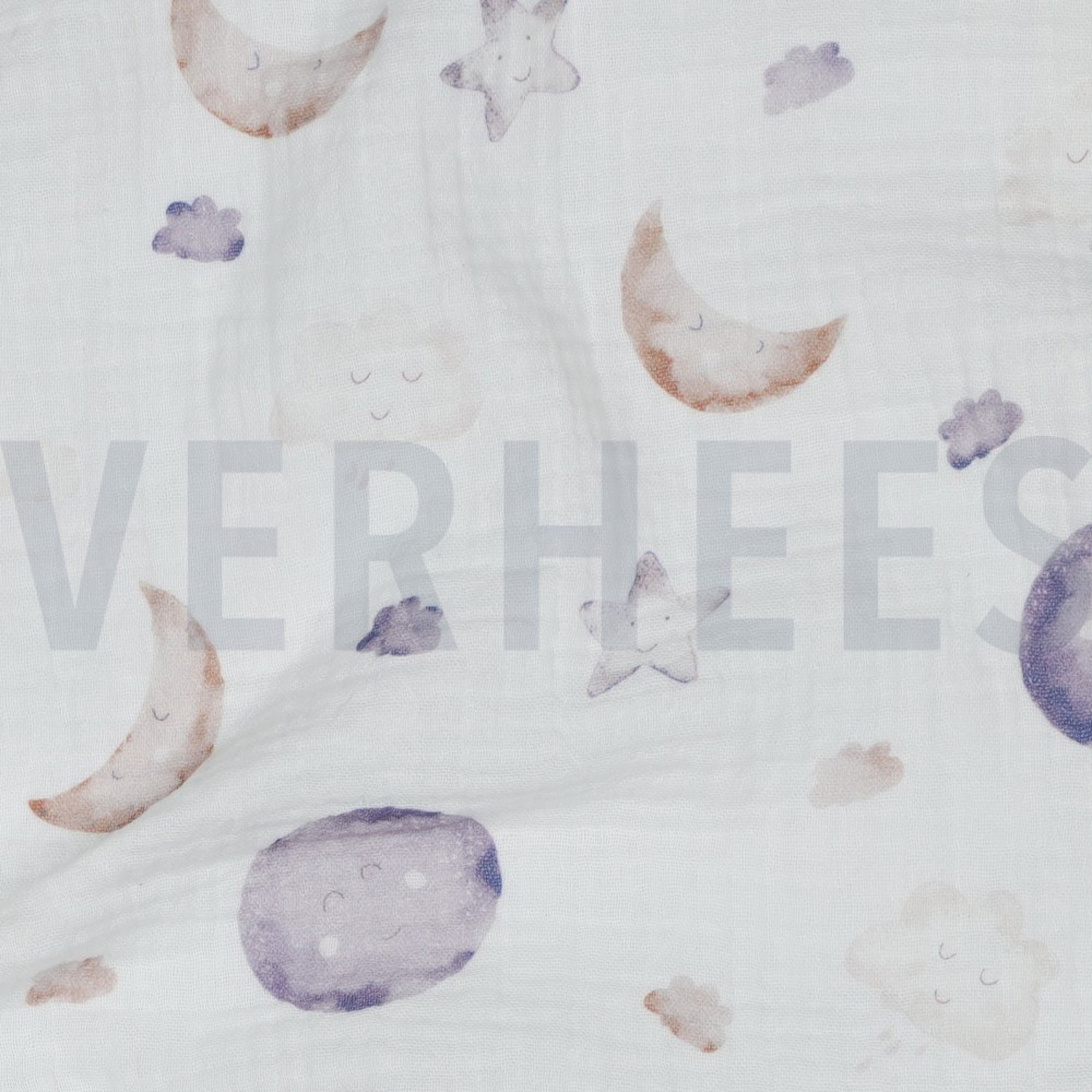 DOUBLE GAUZE GOTS DIGITAAL MAAN WIT (high resolution) #2