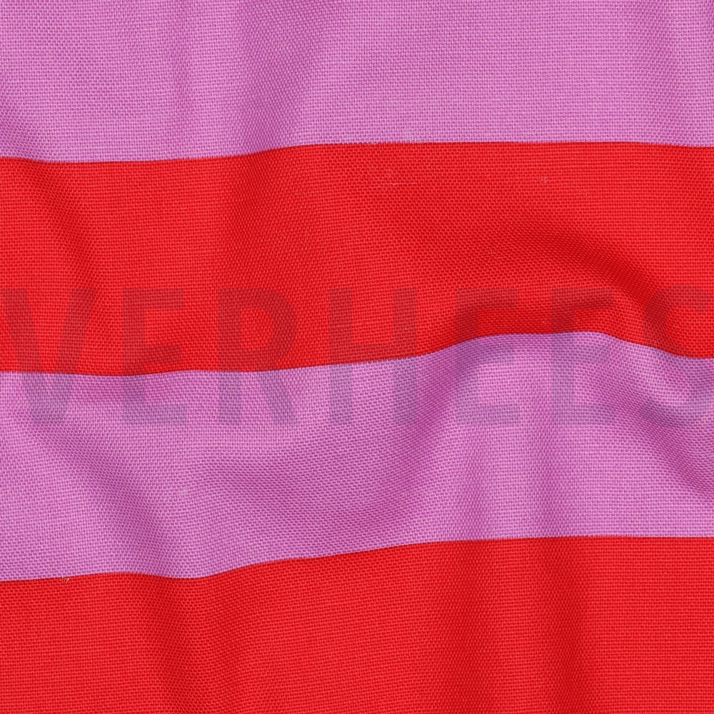 CANVAS STRIPES RED/MAUVE #7