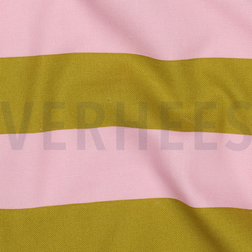 CANVAS STRIPES LIGHT PINK/OCHRE #7