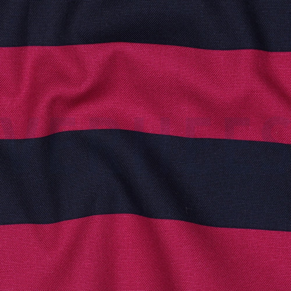 CANVAS STREIFEN FUCHSIA/MARINEBLAU #7
