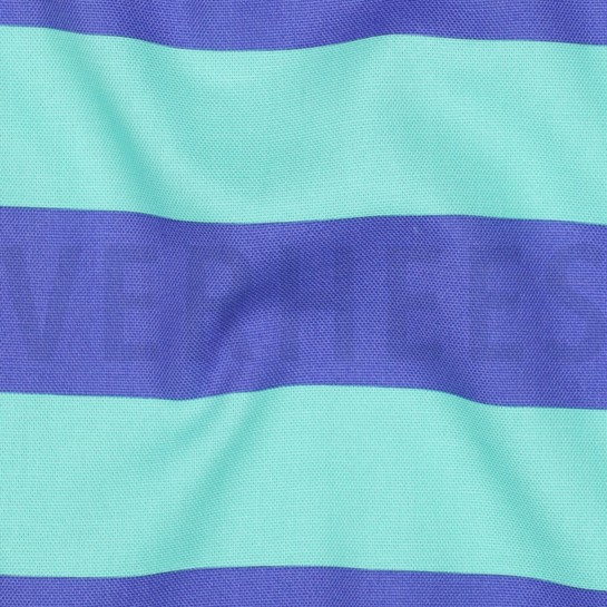 CANVAS STREPEN MINT/BLAUW #7