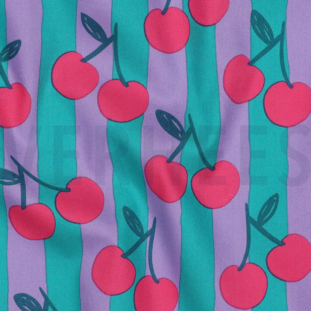 FINE POPLIN FRUIT PETROL #7