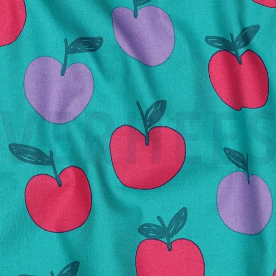 FINE POPLIN FRUIT PETROL #7