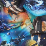 FINE POPLIN DIGITAL SPACE NAVY (thumbnail) #2
