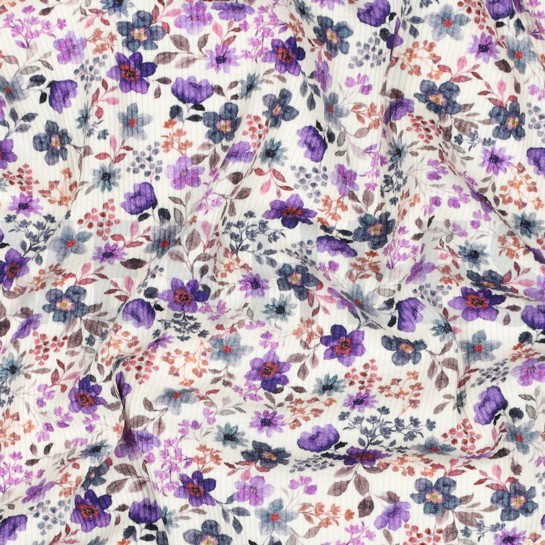 RIB JERSEY DIGITAL FLOWERS PURPLE #7
