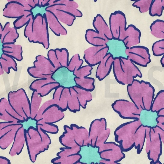 JOGGING BLUMEN GEBROCHEN WEISS #7