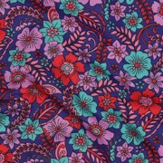 FINE POPLIN FLOWERS NAVY (thumbnail) #2