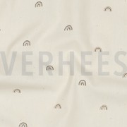 BAUMWOLLE POPELINE GOTS NATURAL REGENBÖGEN NATUR (thumbnail) #2