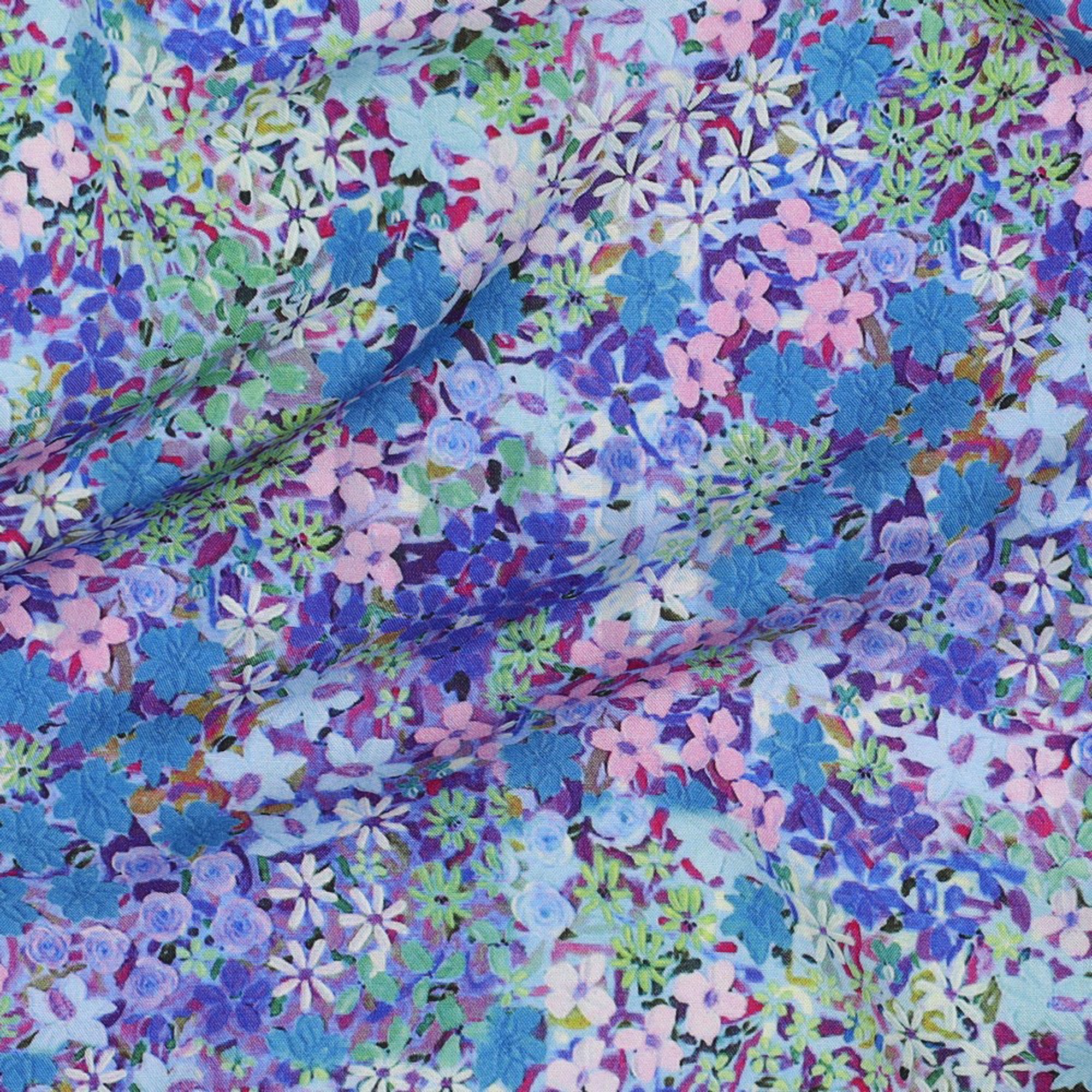 LENZING™ ECOVERO™ DIGITAL BLUMEN BLAU (high resolution) #2