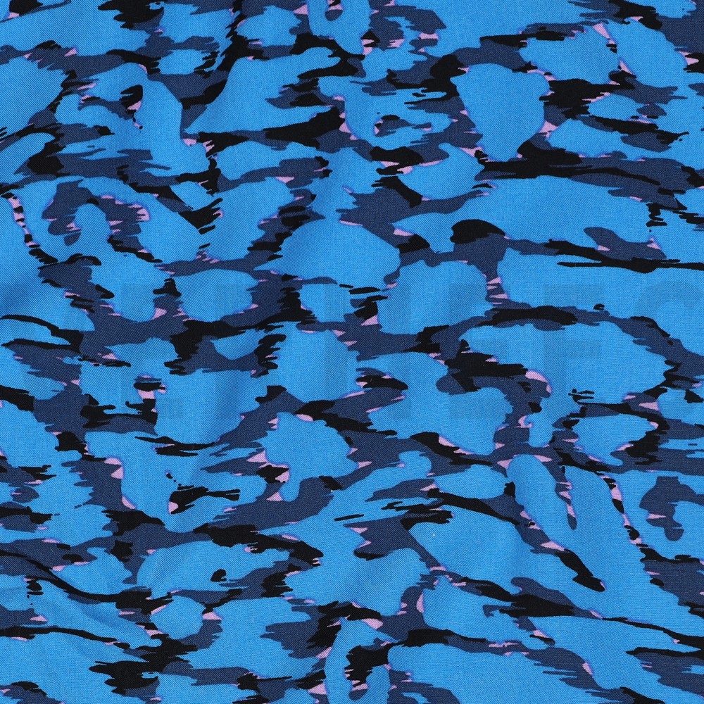 VISCOSE RADIANCE ANIMAL SKIN BLUE #7
