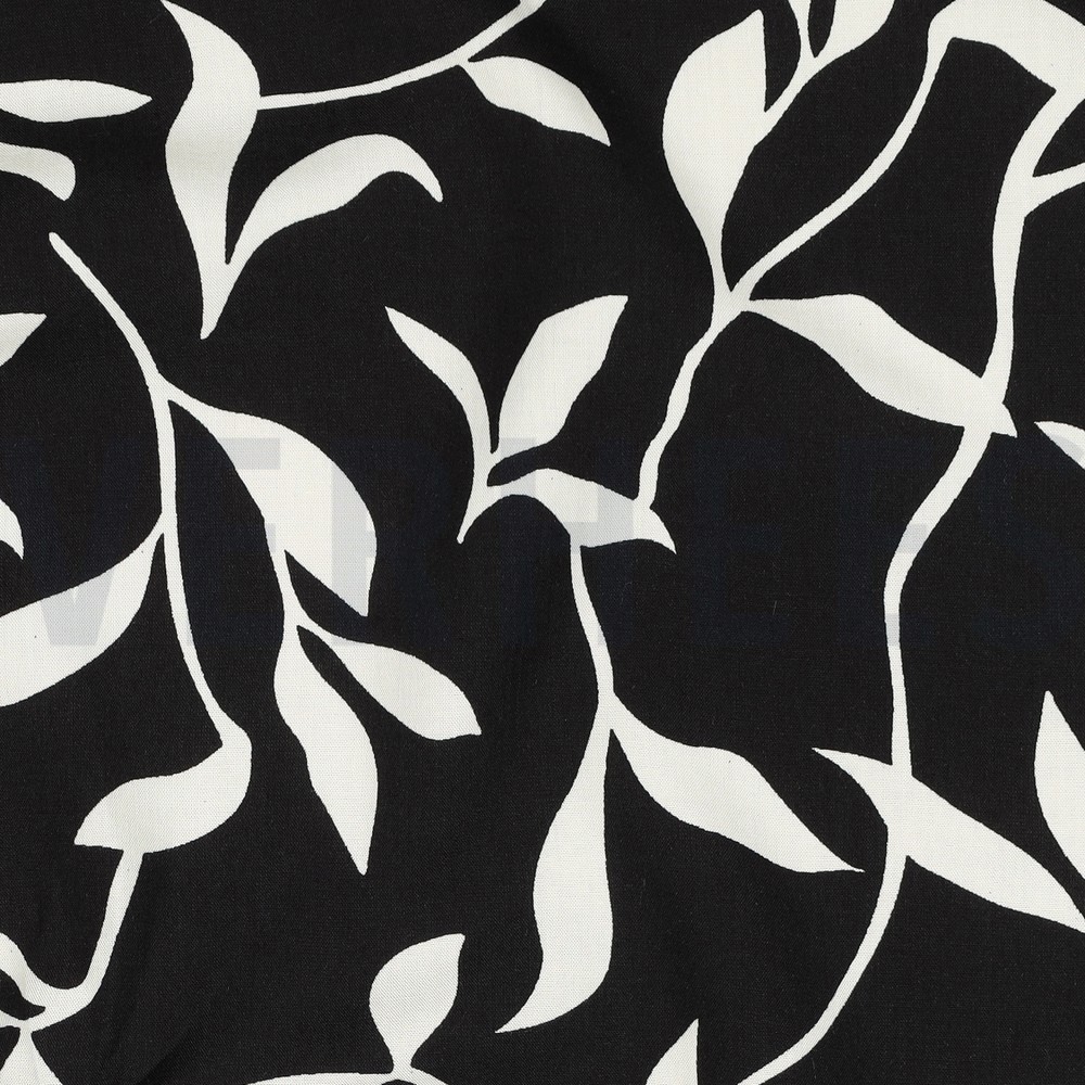 VISCOSE RADIANCE LEAVES BLACK #7