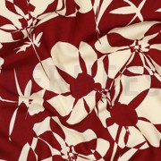 VISCOSE RADIANCE ABSTRACT FLOWERS RED (thumbnail) #2