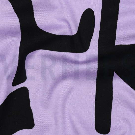 VISCOSE ROSELLA STRETCH GEOMETRISCH LAVENDEL #7