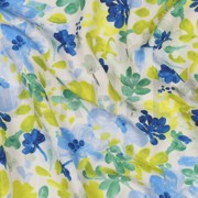 VISKOSE STRETCH DIGITAL BLUMEN GEBROCHEN WEISS (thumbnail) #2