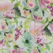 BAUMWOLLE VOILE DIGITAL BLUMEN WEISS (thumbnail) #2