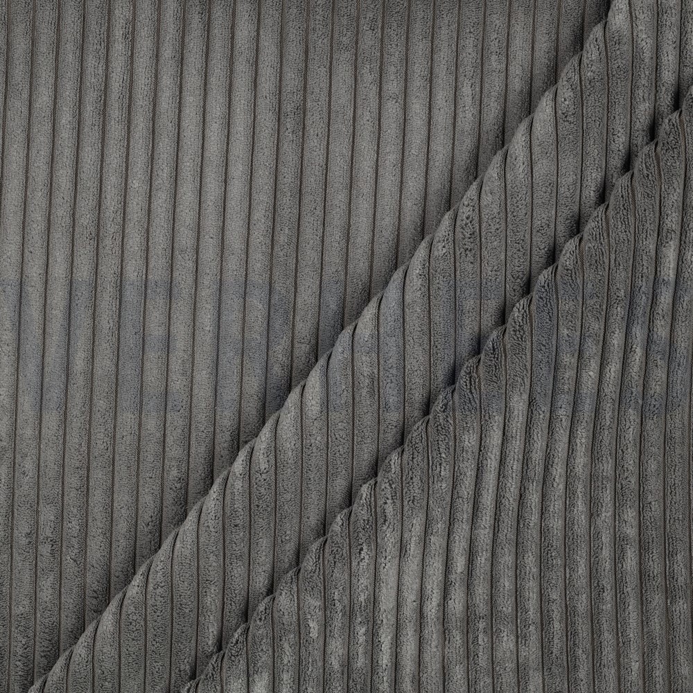 VELOURS DECO CORDUROY GRIJS #7