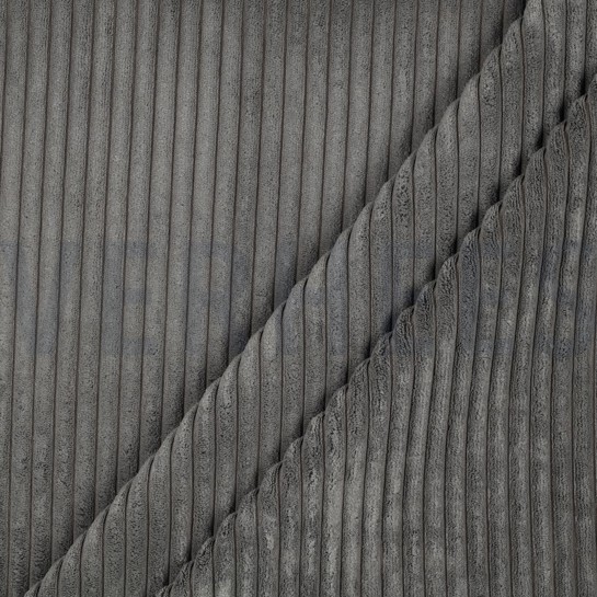 VELOURS DEKO CORD GRAU #7