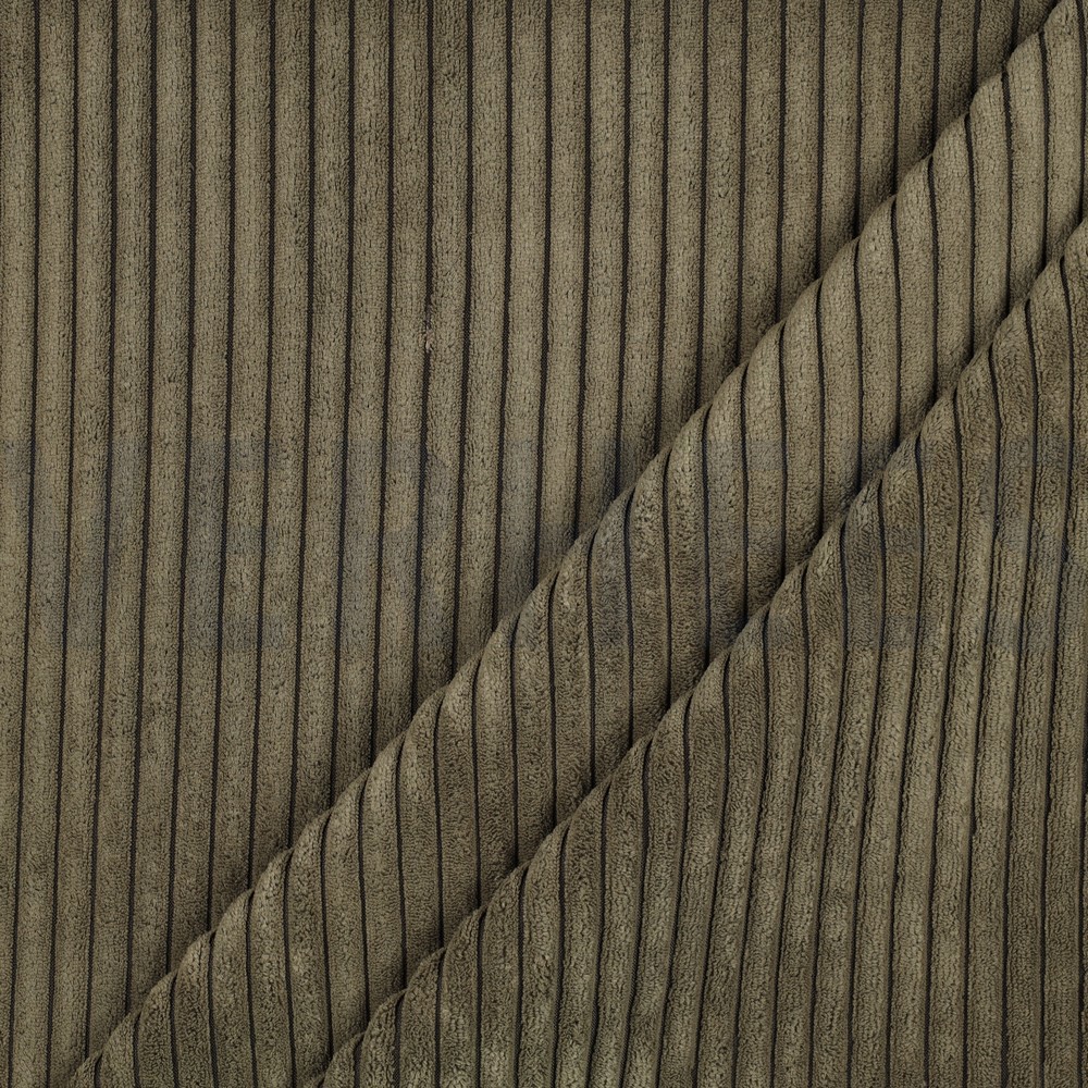 VELOURS DÉCO CORD OLIVE #7