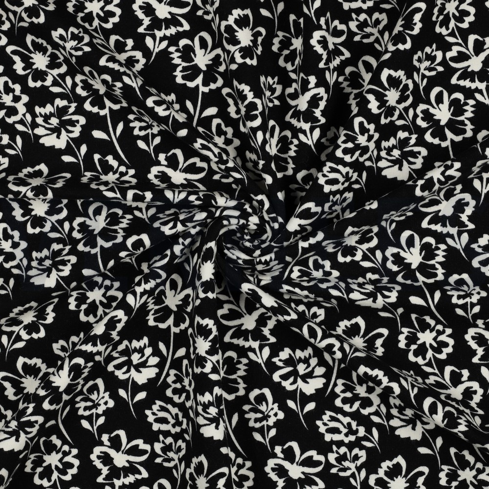 SOFT SWEAT BLOEMEN ZWART #7