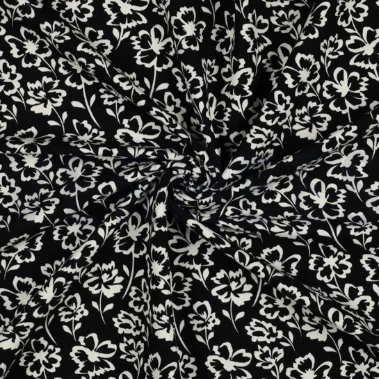 SOFT SWEAT FLOWERS BLACK #7