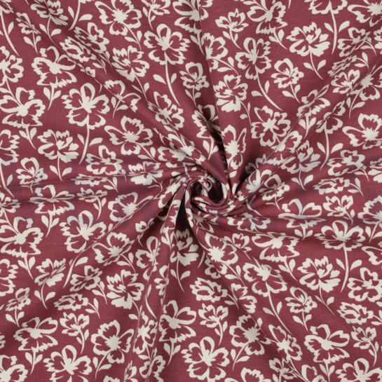 SOFT SWEAT FLOWERS ROSEWOOD #7