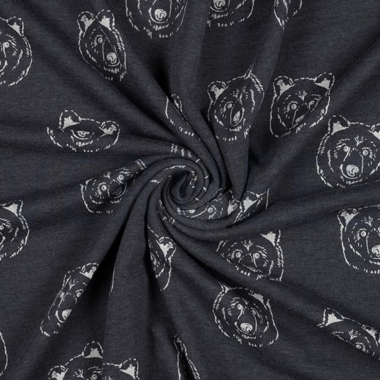 SWEAT MELANGE BEREN INDIGO GEMÊLEERD #7