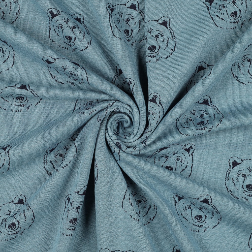 SWEAT MÉLANGE OURS BLEU FUMÉ MÉLANGÉ #7