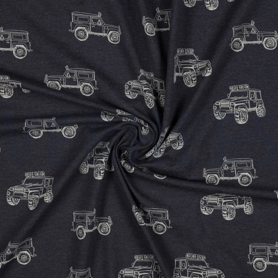 JERSEY MELANGE CARS INDIGO MELANGE #7