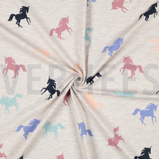 JERSEY MELANGE EINHÖRNER HELL SAND MELANGE #7