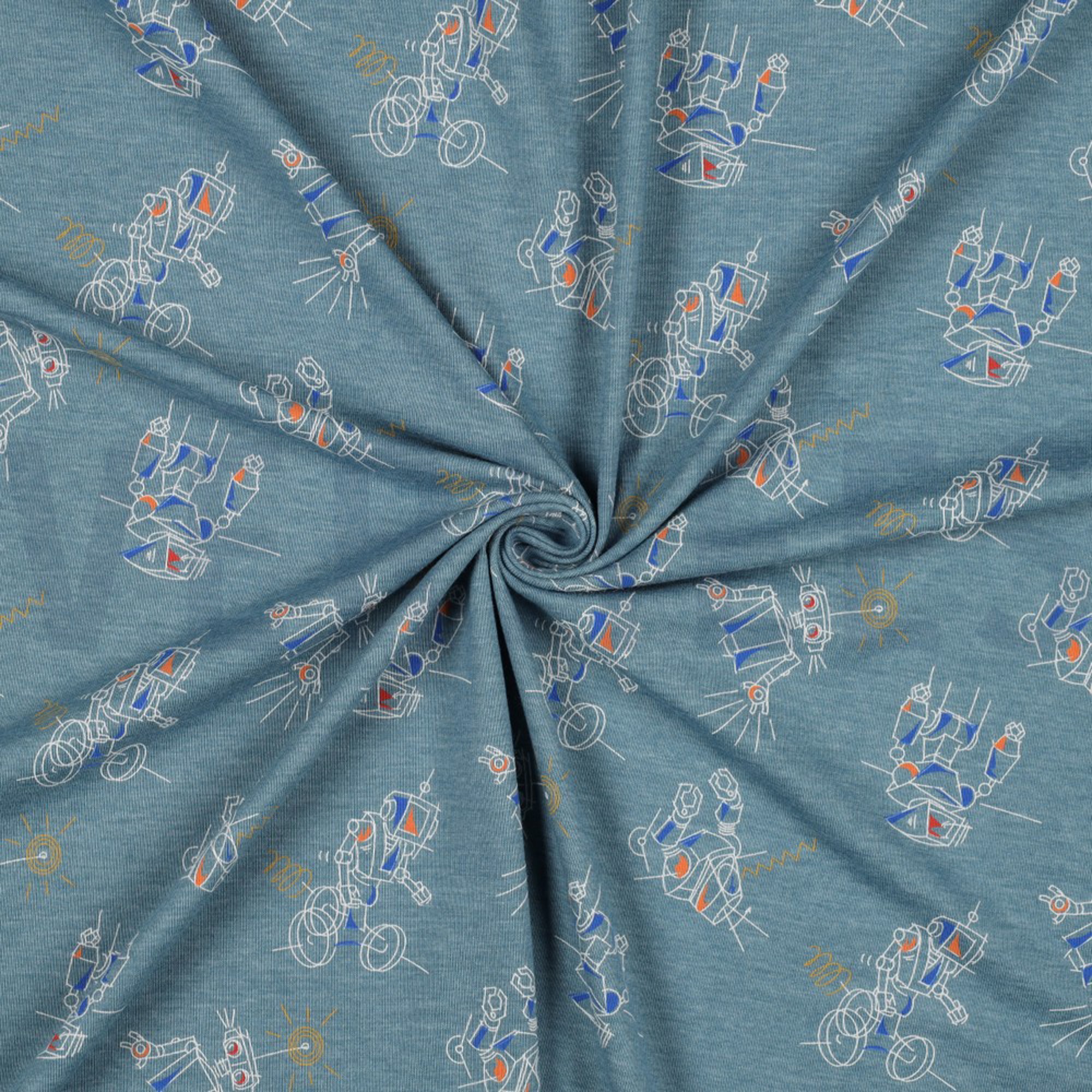 JERSEY MELIERT ROBOTER RAUCHBLAU MELIERT (high resolution) #2