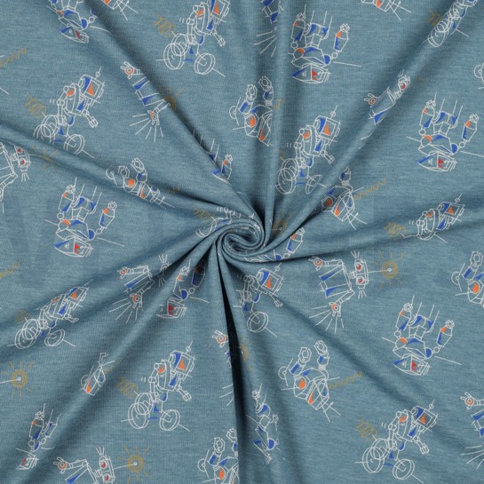 JERSEY MELIERT ROBOTER RAUCHBLAU MELIERT #7