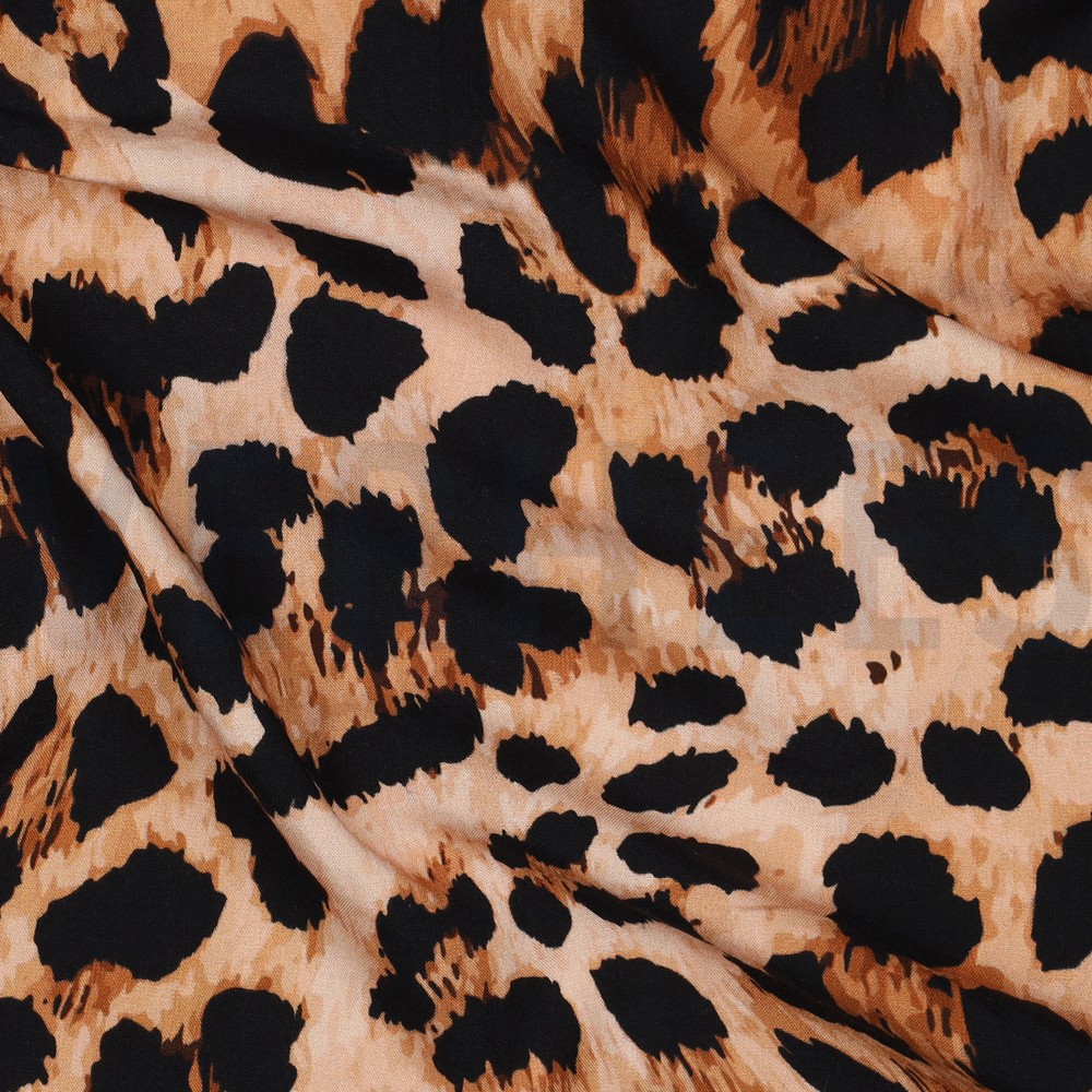 VISCOSE RADIANCE DIGITAL ANIMAL SKIN BROWN #7