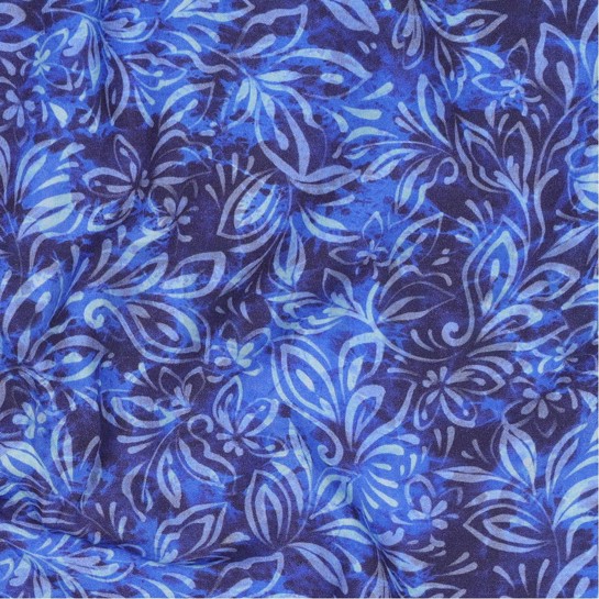 VISCOSE RADIANCE DIGITAL FLOWERS NAVY #7