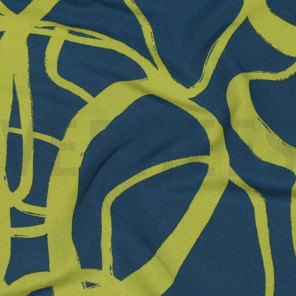 MAGNOLIA STRETCH ABSTRACT PETROL #7