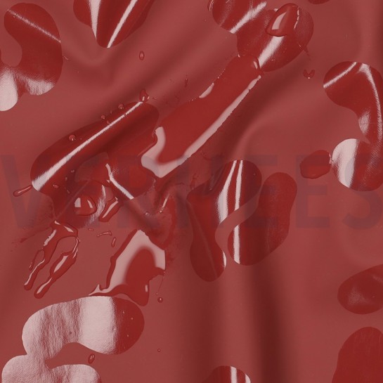 REGENMANTEL TIERHAUT BORDEAUXROT #7