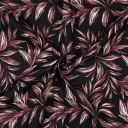 LINNEN VISCOSE GEWASSEN BLADEREN ZWART (thumbnail) #2