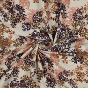 LEINEN JERSEY DIGITAL BLUMEN NATUR/LAVENDEL (thumbnail) #2